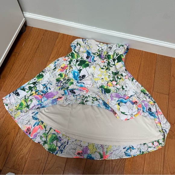Express High Neck Flowy Floral Dress Multicolor Size 4 - Picture 8 of 9